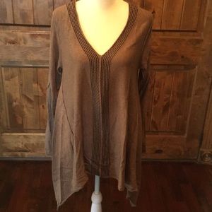 Brown And black ladies tunic